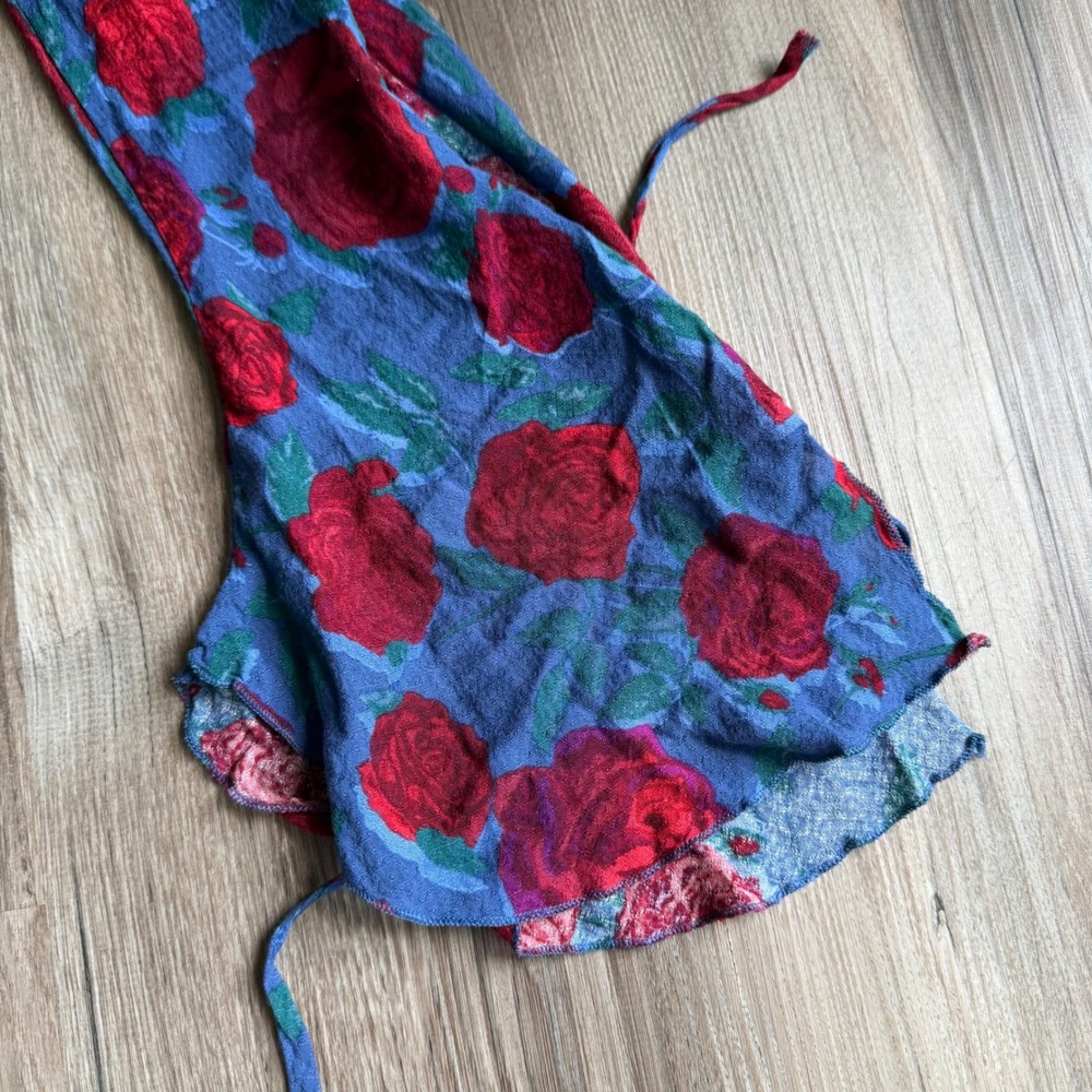 Intimately Free‎ People Floral Rose Fairy Whimsigoth Deep V Lace Bodysuit S - Picture 6 of 9
